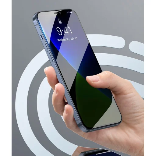 Baseus 2x 0.3 mm 9H Anti-Spy kijelzővédő üvegfólia iPhone 12 Pro MAX (SGAPIPH67N-LK02) - 13