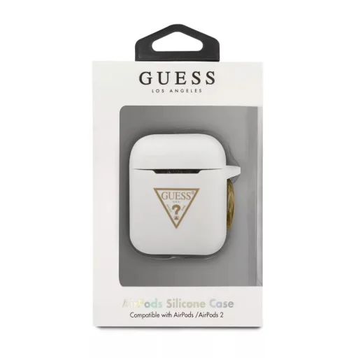 Guess Silicone Triangle GUACA2LSTLWH AirPods 1/2 tok fehér - 3
