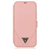 iPhone 12/ 12 Pro Guess Saffiano GUFLBKP12MVSATMLPI fliptok pink thumbnail