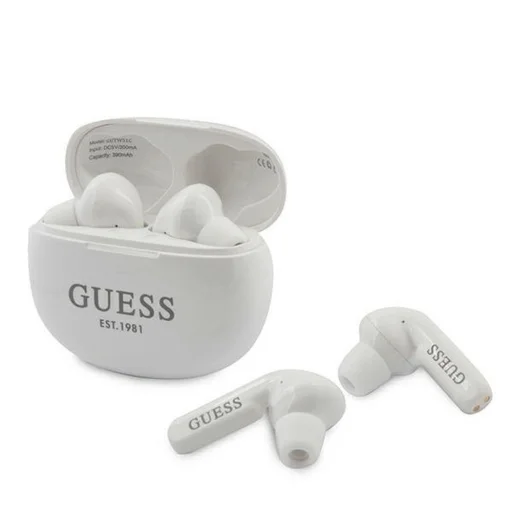 Guess GUTWS1CWH TWS Bluetooth fülhallgató és töltő dokkoló fehér - 1