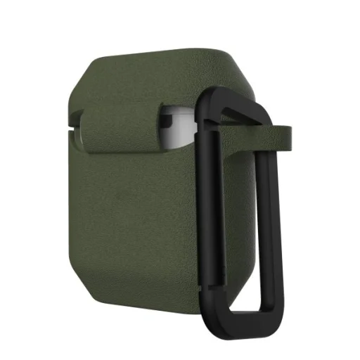UAG Standard Issue Apple Airpods 1/2 fokozott védelmet nyújtó ütésálló szilikon tok oliva - 2
