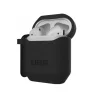 UAG Standard Issue Apple Airpods 1/2 fokozott védelmet nyújtó ütésálló szilikon tok fekete thumbnail