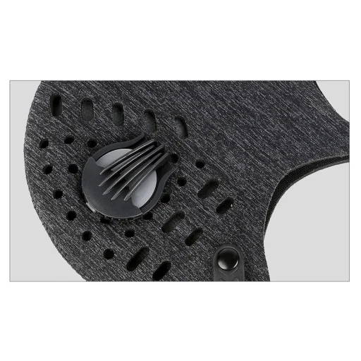 FDTwelve F1 orr- és szájmaszk szűrővel mosható fekete - 4