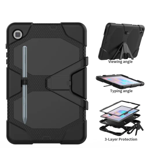 Samsung Galaxy Tab S6 Lite 10.4 tok P610/P615 fekete Tech-protect Survive - 6