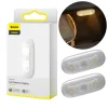 Baseus 2x vezeték nélküli öntapadós autós LED lámpa fehér (DGXW-02) thumbnail