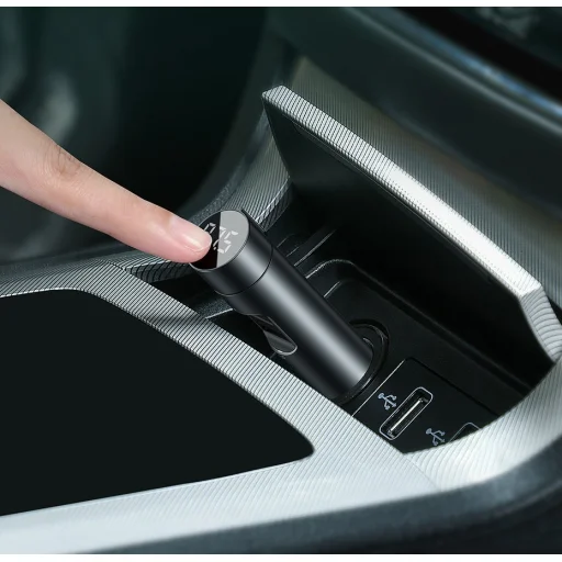 Baseus Bluetooth 5.0 FM Transmiter és autós töltő 2xUSB 3A 18W PPS QC 3.0 AFC FCP ezüst (CCNLZ-C0S) - 14