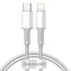 Baseus USB Type-C - Lightning kábel PD 20W 1m fehér (CATLGD-02) thumbnail