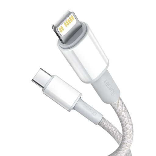 Baseus USB Type-C - Lightning kábel PD 20W 1m fehér (CATLGD-02) - 2
