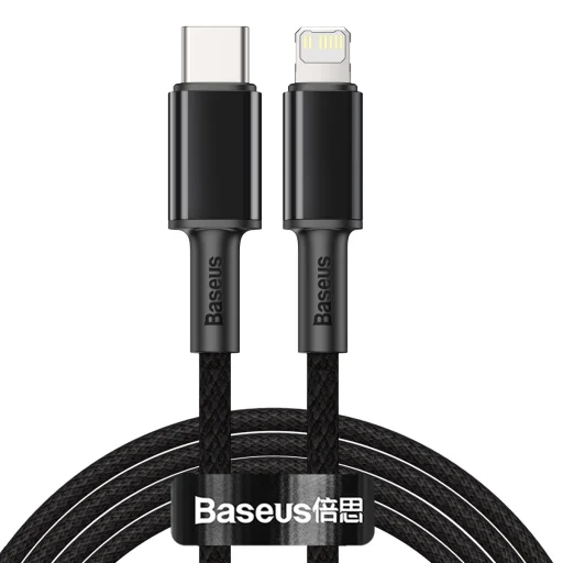 Baseus USB Type-C - Lightning kábel PD 20W 2m fekete (CATLGD-A01) - 1