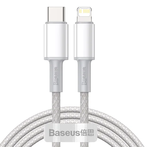 Baseus USB Type-C - Lightning kábel PD 20W 2m fehér (CATLGD-A02) - 1