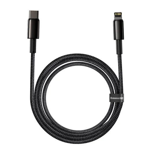 Baseus USB Type-C - Lightning kábel PD 20W 2m fekete (CATLWJ-A01) - 2