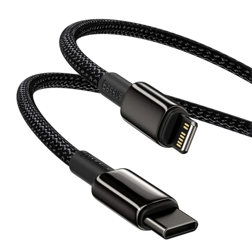Baseus USB Type-C - Lightning kábel PD 20W 1m fekete (CATLWJ-01) - 5