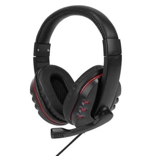 Gaming, Gamer Headset fejhallgató mikrofonnal fekete - 2