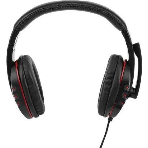 Gaming, Gamer Headset fejhallgató mikrofonnal fekete - 4