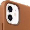 Apple gyári valódi bőr tok iPhone 12 mini Saddle Brown (MHK93ZM/A) thumbnail