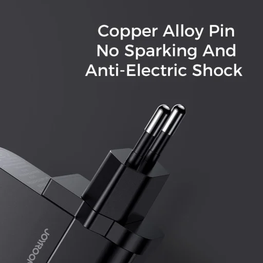 JOYROOM L-QP361 1xUSB-A ÉS 1xUSB-C HÁLÓZATI TÖLTŐ ADAPTER 36W PD3.0/QC3.0 FEKETE - 2