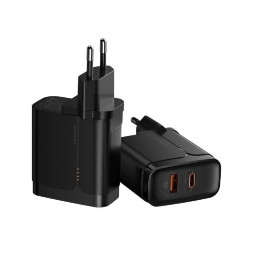 JOYROOM L-QP361 1xUSB-A ÉS 1xUSB-C HÁLÓZATI TÖLTŐ ADAPTER 36W PD3.0/QC3.0 FEKETE - 1