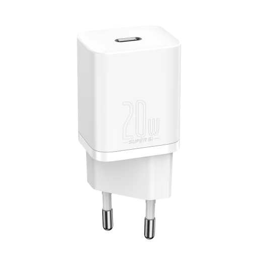 Baseus Super SI hálózati töltő adapter PD20W + Lightning kábel fehér - 4