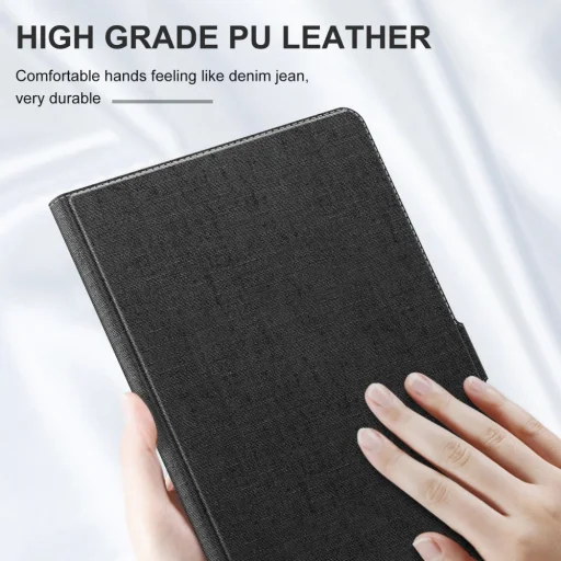 Infiland Classic Stand Tok Samsung Tab A7 10.4 T500 / T505 Fekete - 6