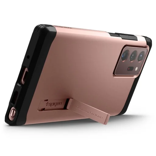Samsung Note 20 Ultra Spigen Tough Armor tok kihajtható támasszal bronz (ACS01571) - 3