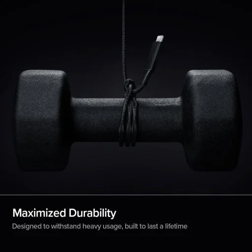 Apple MFI TYPE-C - LIGHTNING KÁBEL SPIGEN PB1901 POWERARC PD100W/2A 1M FEKETE (000CA26491) - 8