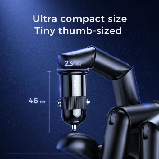 JOYROOM C-A06 2xUSB SZIVARGYÚJTÓS TÖLTŐ 3.1A FEKETE - 5