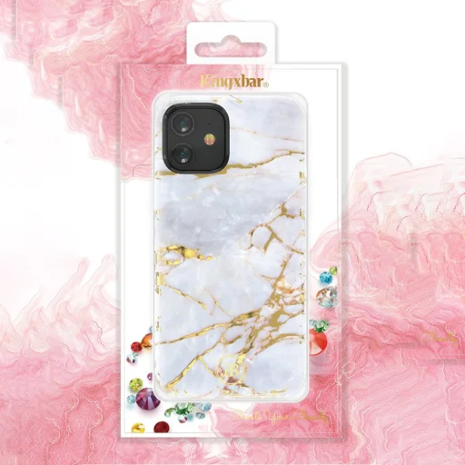 iPhone 12 mini Kingxbar Agate Series tok piros - 7