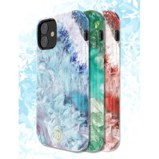 iPhone 12 mini Kingxbar Agate Series tok piros - 4