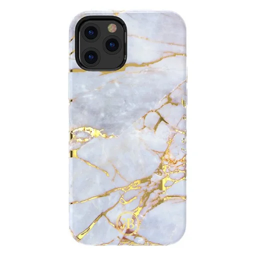 iPhone 12 mini Kingxbar Marble Series tok kék-fehér - 1