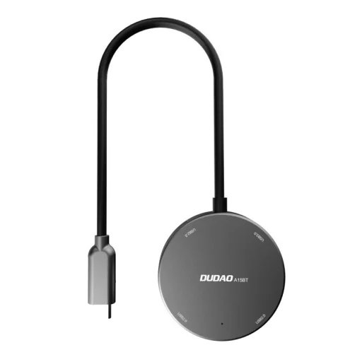Dudao 4in1 Type-C csatlakozású USB elosztó - 1x USB 3.2 Gen 1 / 3x USB 2.0 HUB adapter fekete (A15BT) - 2