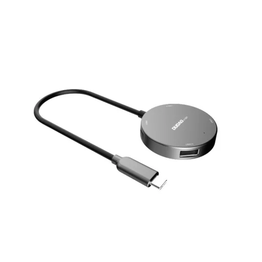 Dudao 4in1 Type-C csatlakozású USB elosztó - 1x USB 3.2 Gen 1 / 3x USB 2.0 HUB adapter fekete (A15BT) - 3