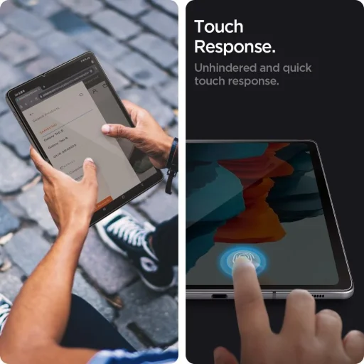 Spigen Glas.TR Slim EZ Fit ochranné tvrdené sklo + inštalačný rámček Samsung Galaxy Tab S7 11.0 T870 / T875 (AGL02032) - 3