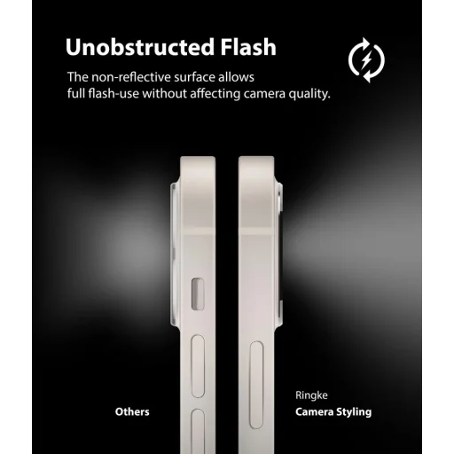 Ringke hátlapi kameralencse védő keret iPhone 12 fekete (ACCS0009) - 5