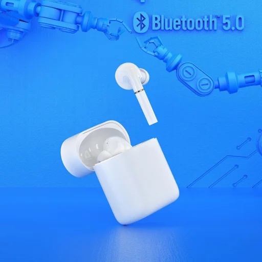 Haylou T19 TWS vezeték nélküli Bluetooth 5.0 fülhallgató fehér - 5