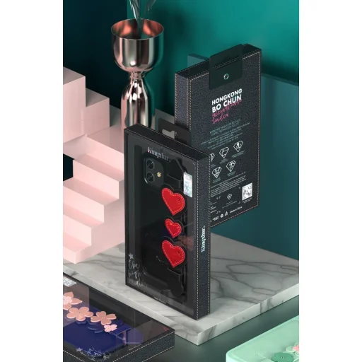 iPhone 12/ 12 Pro Kingxbar Sweet Series Swarovski kristállyal dekorált tok kék - 16