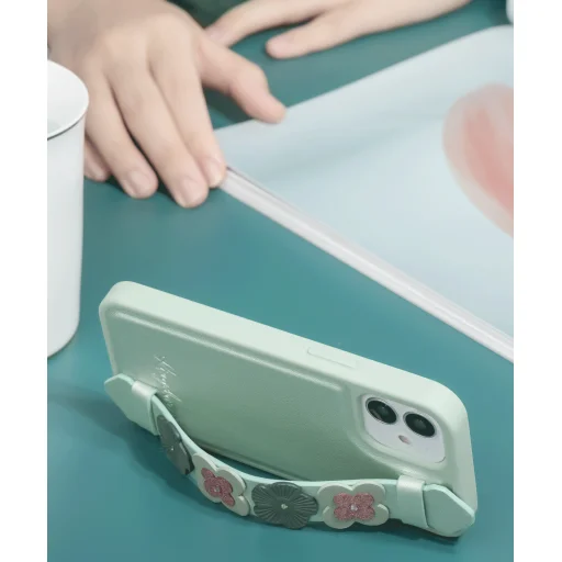 iPhone 12/ 12 Pro Kingxbar Sweet Series Swarovski kristállyal dekorált tok kék - 7