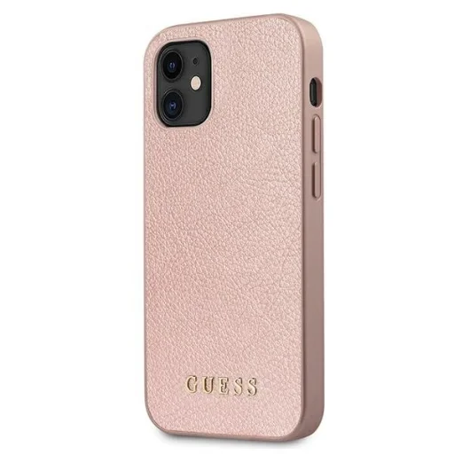 Guess GUHCP12SIGLRG Iridescent kemény tok iPhone 12 mini rózsa arany - 2