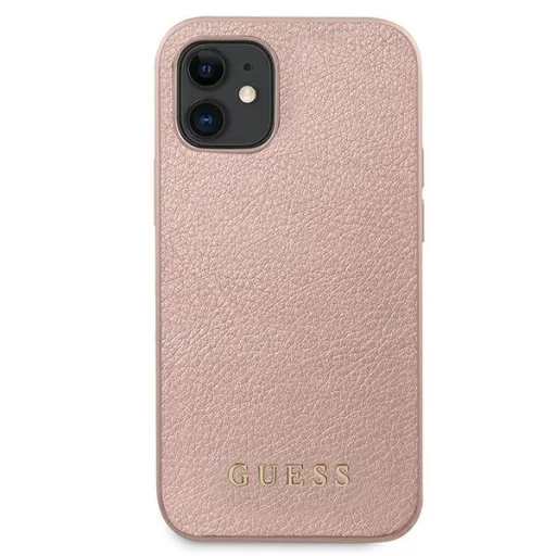 Guess GUHCP12SIGLRG Iridescent kemény tok iPhone 12 mini rózsa arany - 3