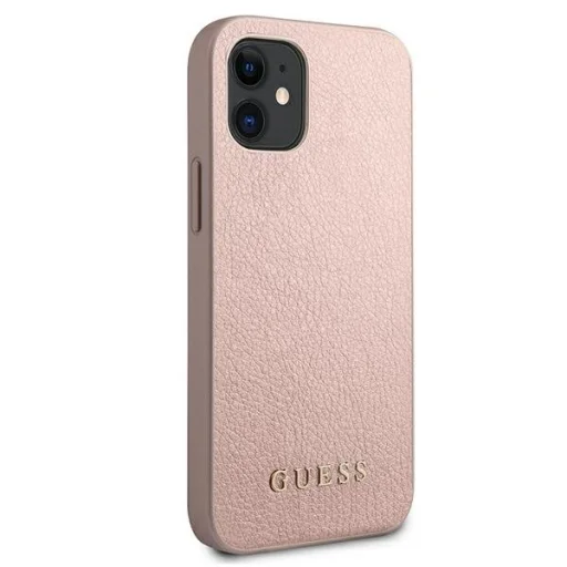 Guess GUHCP12SIGLRG Iridescent kemény tok iPhone 12 mini rózsa arany - 4