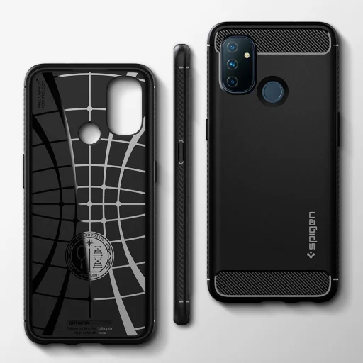 Spigen Rugged Armor tok OnePlus Nord N100 fekete - 3