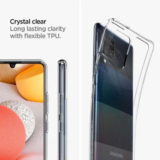 Samsung A42 5G Crystal Clear tok Spigen Liquid Crystal - 10