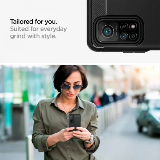 Spigen Rugged Armor tok XIAOMI MI 10T/MI 10T PRO fekete (ACS02161) - 6