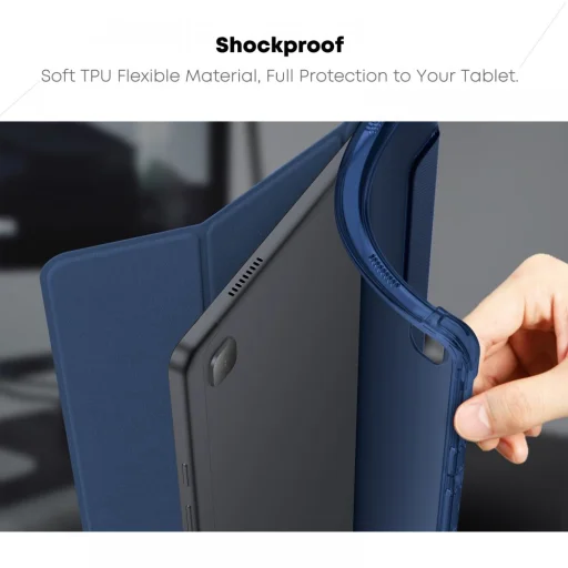 Samsung Galaxy Tab A7 10.4 T500/ T505 Infiland Smart Stand Tok Sötétkék - 6