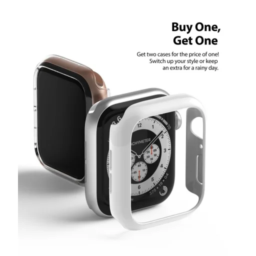 Apple Watch 4/5/6/SE 44mm Ringke Slim 2x Tok Átlátszó / Fekete - 9