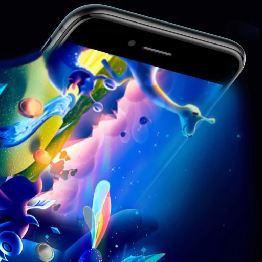 iPhone SE 2020 / iPhone 8 / iPhone 7  Baseus 0.23mm Anti-Blue light kijelzővédő üvegfólia fehér (SGAPIPH8N-HPE02) - 15