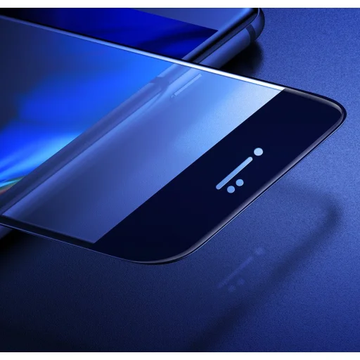 iPhone SE 2020 / iPhone 8 / iPhone 7  Baseus 0.23mm Anti-Blue light kijelzővédő üvegfólia fehér (SGAPIPH8N-HPE02) - 19