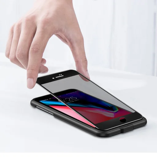 iPhone SE 2020 / iPhone 8 / iPhone 7  Baseus 0.23mm Anti-Blue light kijelzővédő üvegfólia fehér (SGAPIPH8N-HPE02) - 21