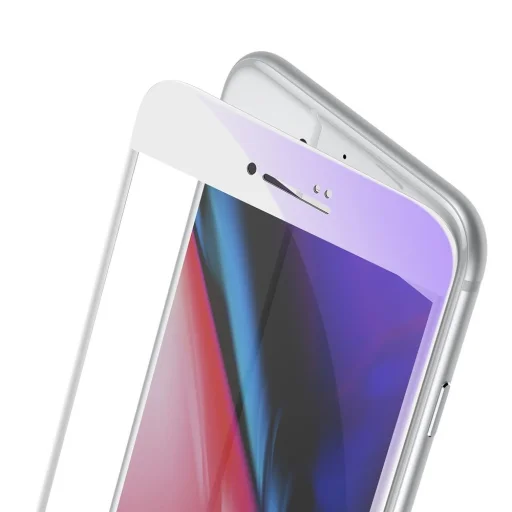 iPhone SE 2020 / iPhone 8 / iPhone 7  Baseus 0.23mm Anti-Blue light kijelzővédő üvegfólia fehér (SGAPIPH8N-HPE02) - 2