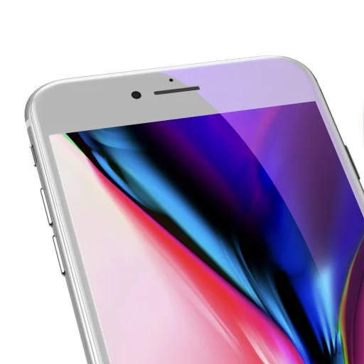 iPhone SE 2020 / iPhone 8 / iPhone 7  Baseus 0.23mm Anti-Blue light kijelzővédő üvegfólia fehér (SGAPIPH8N-HPE02) - 5