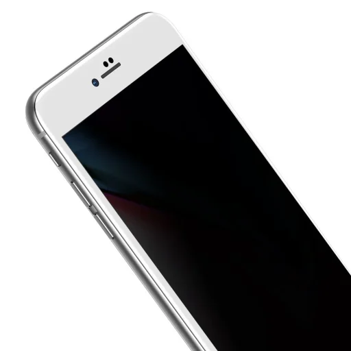 Baseus 2x 0.23 mm 9H Anti-Spy kijelzővédő üvegfólia iPhone SE 2020 / 8 / 7 fehér (SGAPIPH8N-ATG02) - 3